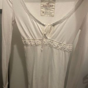 white long sleeve shirt